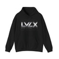 LVLX Metallic Logo Hoodie — Futuristic Streetwear Pullover